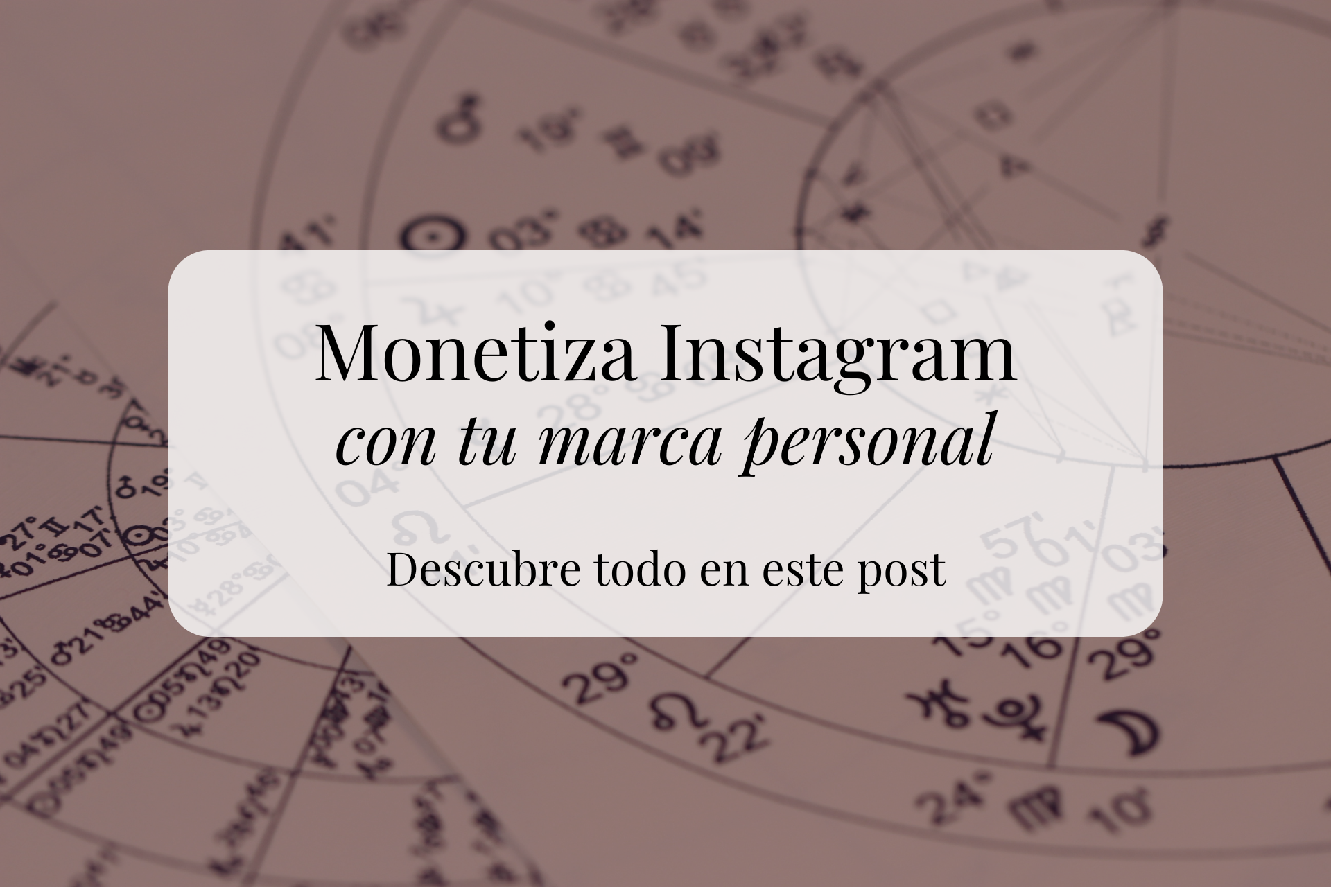 Monetiza Instagram con tu marca personal