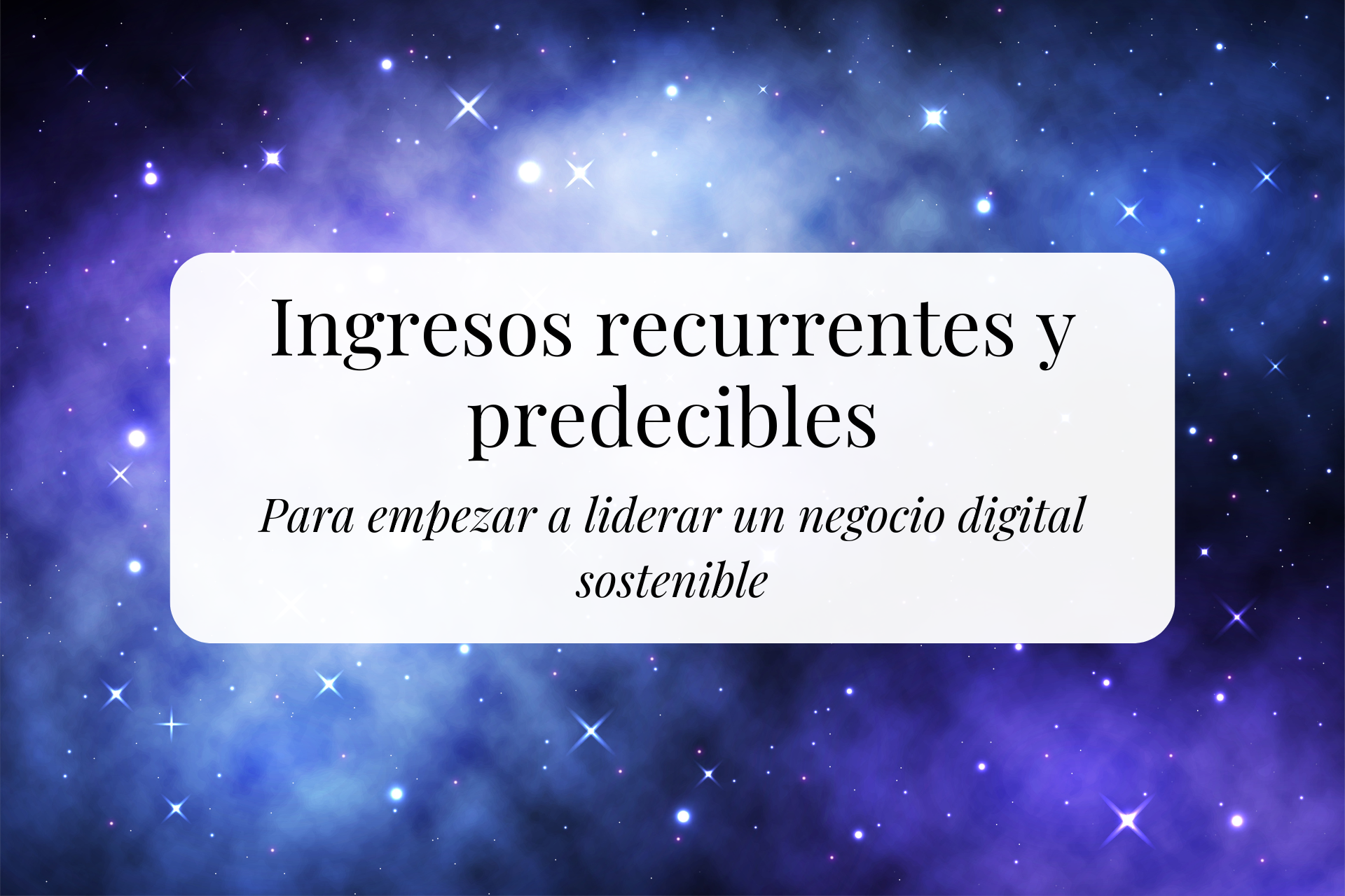 Ingresos recurrentes