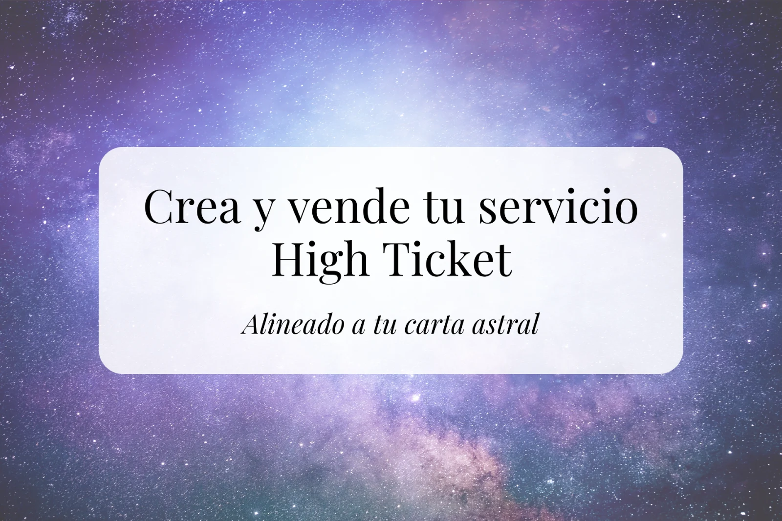 Servicio High Ticket