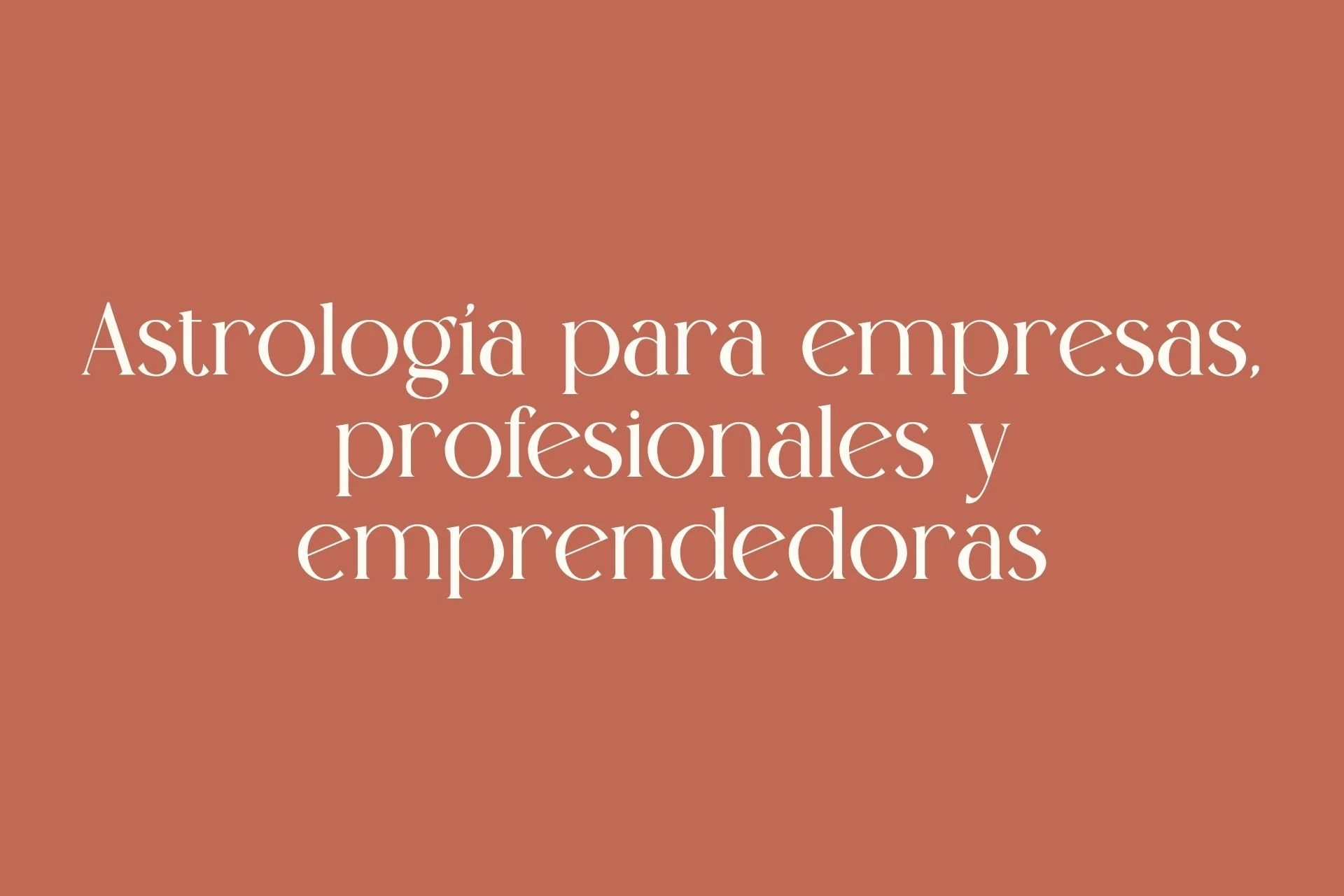 Astrología para empresas