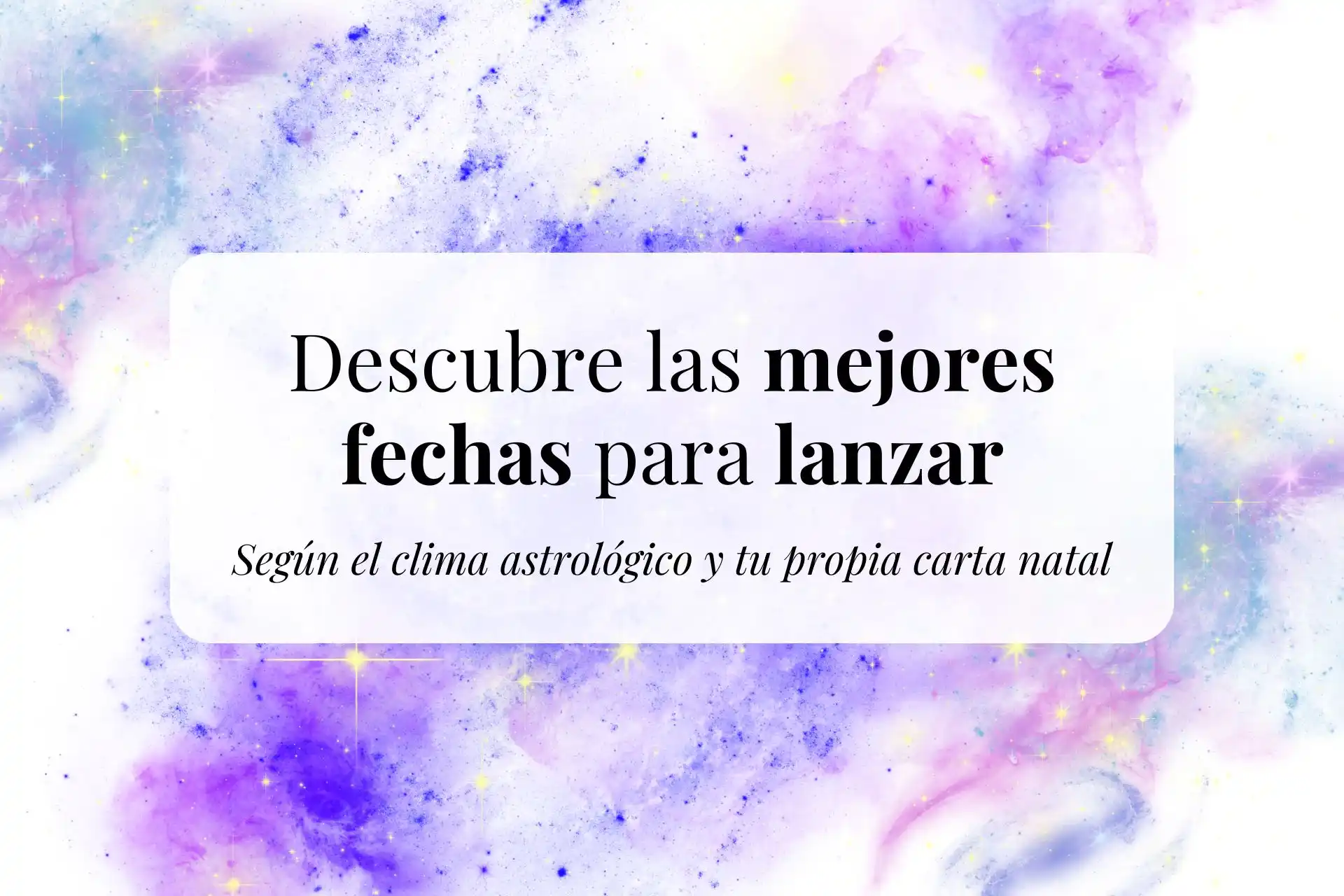 Las mejores fechas para lanzar